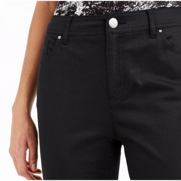 21. Bar III 5 Pocket Skinny Pants Deep Black - Picture 4 of 16